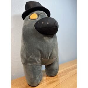 AMONG US Toikido Black Crewmate Plague Mask Doctor Crow 12" Plush Video Mascot